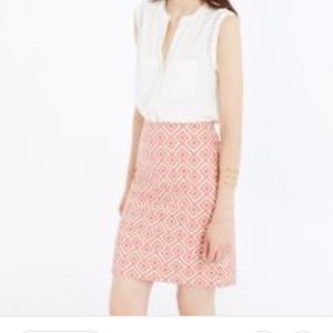 Ann Taylor Diamond Abstract Pencil Skirt